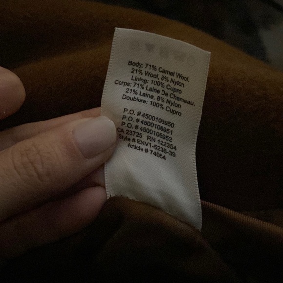 Aritzia The Slouch Coat in Deep Camel XS - Picture 4 of 4